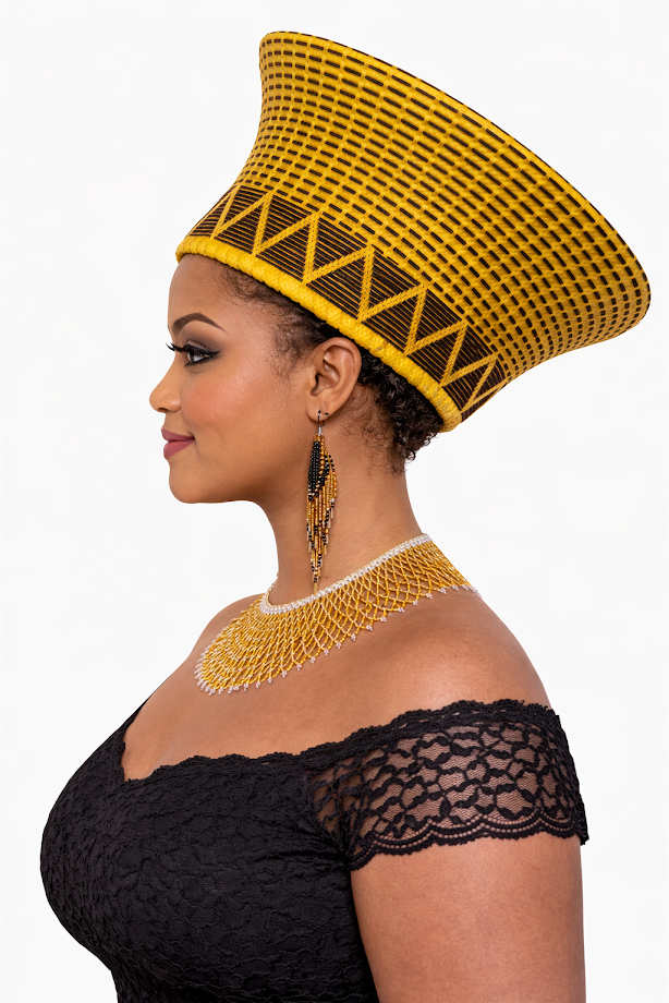 Zulu Hat Yellow & Black