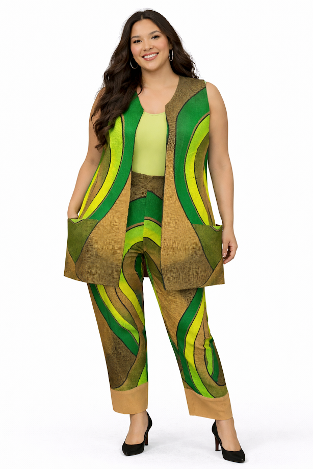 Handmade Dress Handmade one of a kind Ankara Summer Capri Set L Size