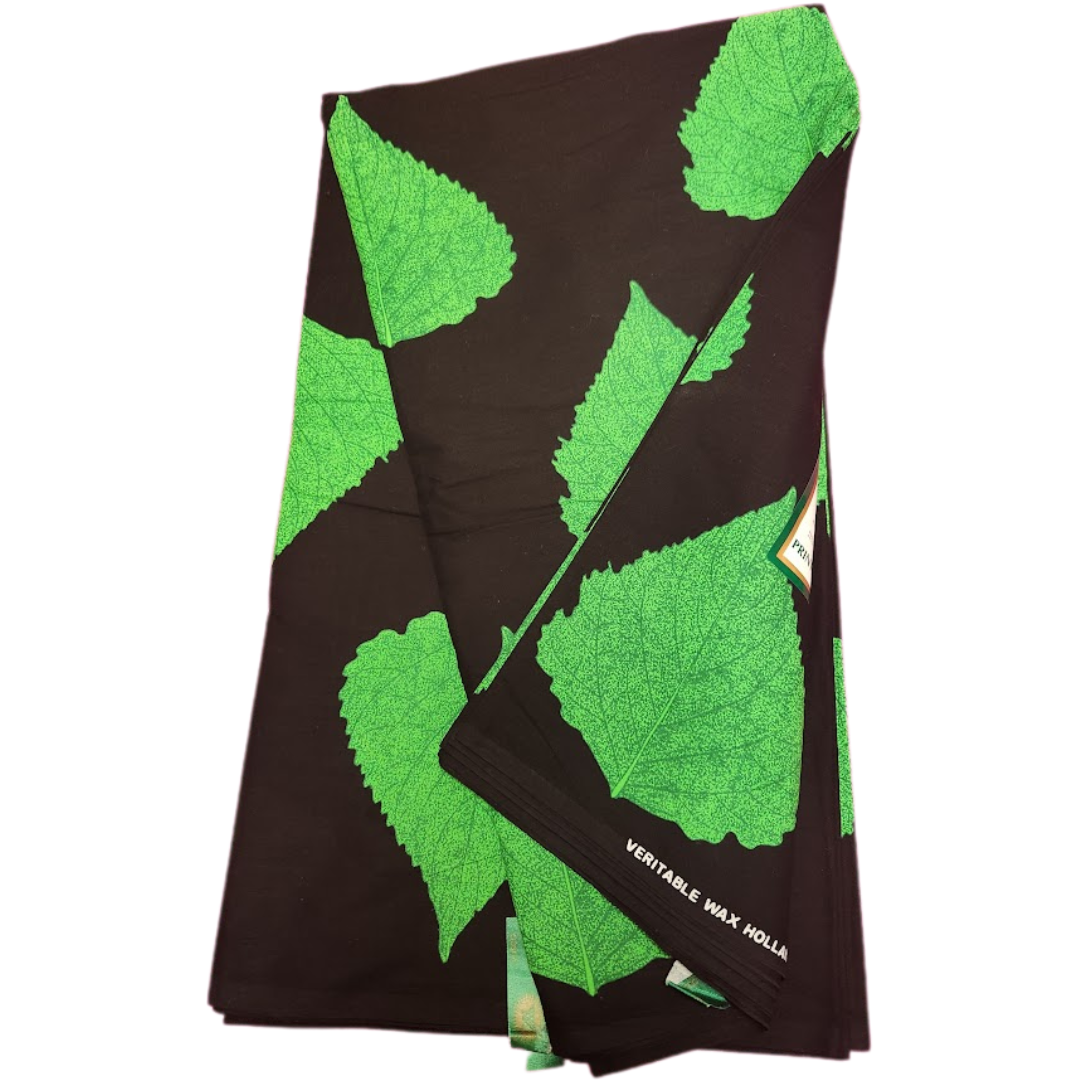 African_Wax_Print_Kitenge_Ankara_Black_and_Green