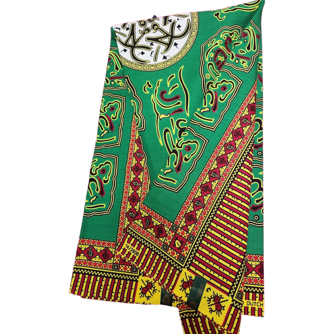 African_Wax_Print_Kitenge_Ankara_Green_Red_Yellow