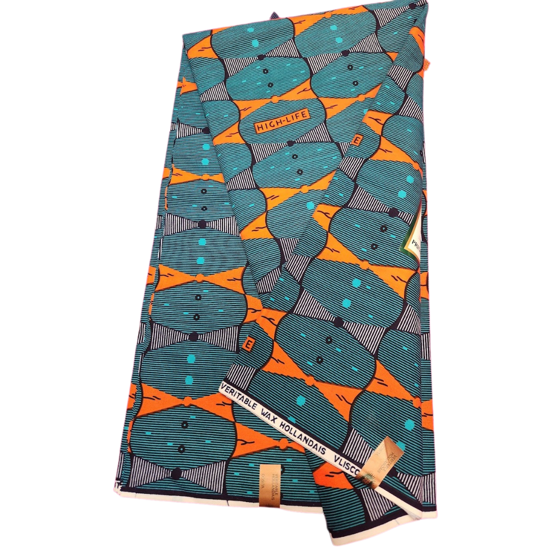 African_Wax_Print_Kitenge_Ankara_Green_and_Orange