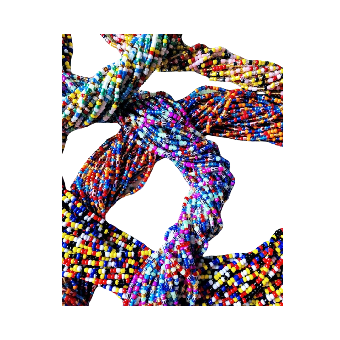 Colorful African Waist Bead, Belly Beads, Body Chain, Bikini Jewelry for Women -WB5