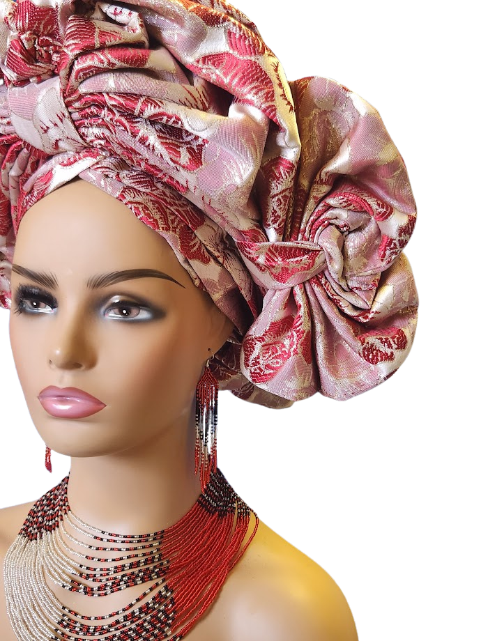 Aso-Oke Headrie - Free Size-Adjustable