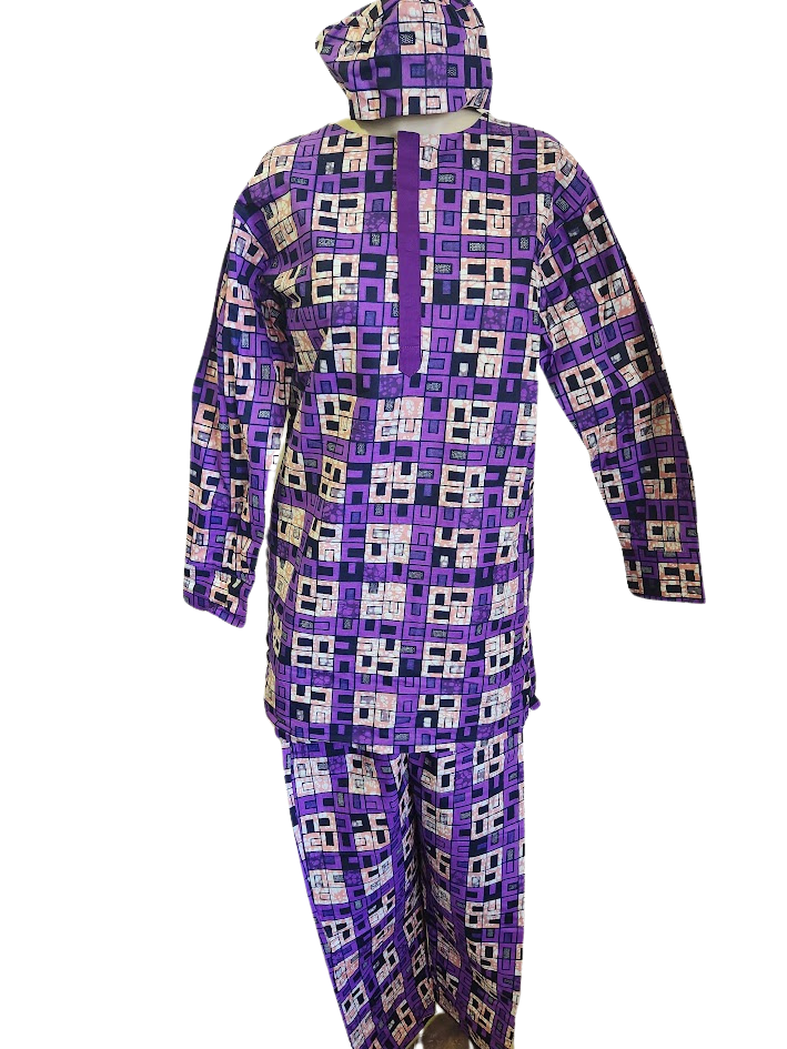 3 Pieces Set Daishiki - draw string, XL, XXL and XXXL