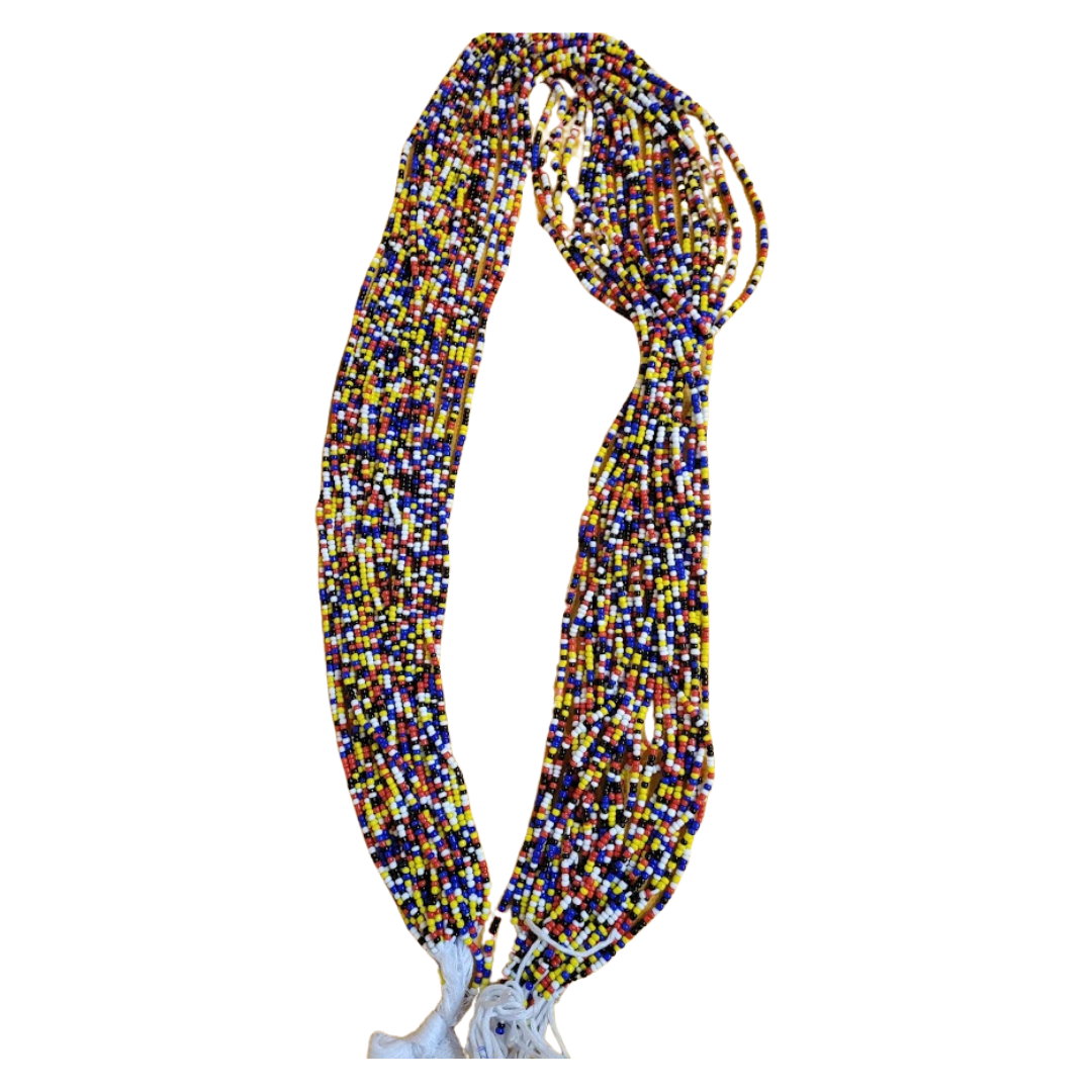 Colorful African Waist Bead, Belly Beads, Body Chain, Bikini Jewelry for Women