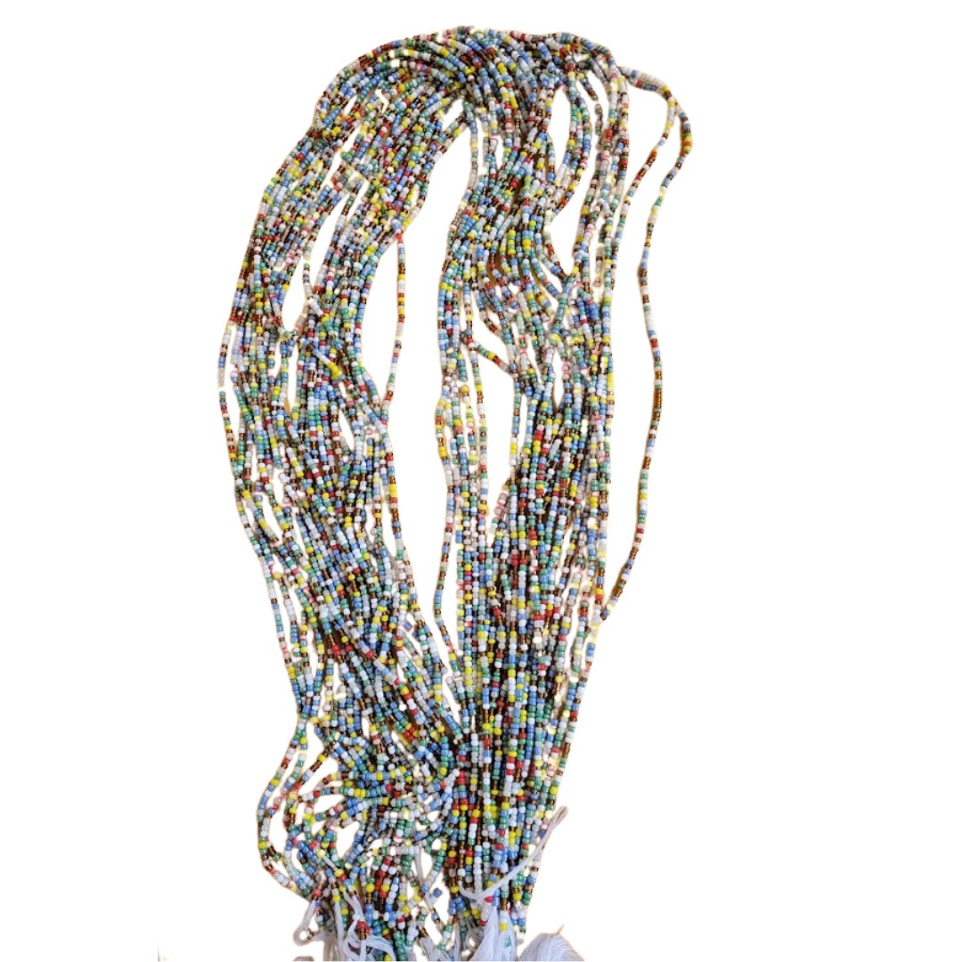 Colorful African Waist Bead, Belly Beads, Body Chain, Bikini Jewelry for Women -WB5