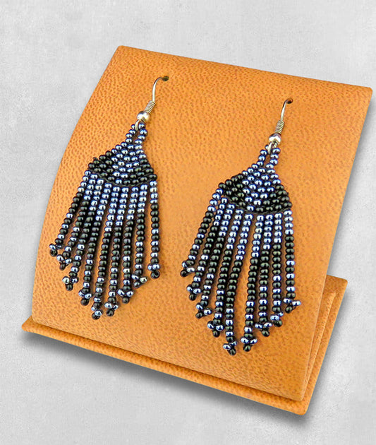 African Beaded Earrings Short Tassel