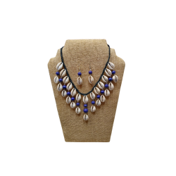 Cowrie Shell Jewerly Set - Purple
