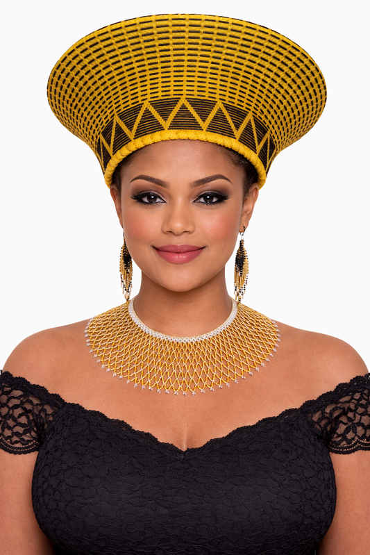Zulu Hat Yellow & Black