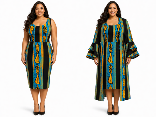 One-of-a-Kind Handmade Fitted Brocade Dress with Lining and Matching Jacket Size L for Special Occasion