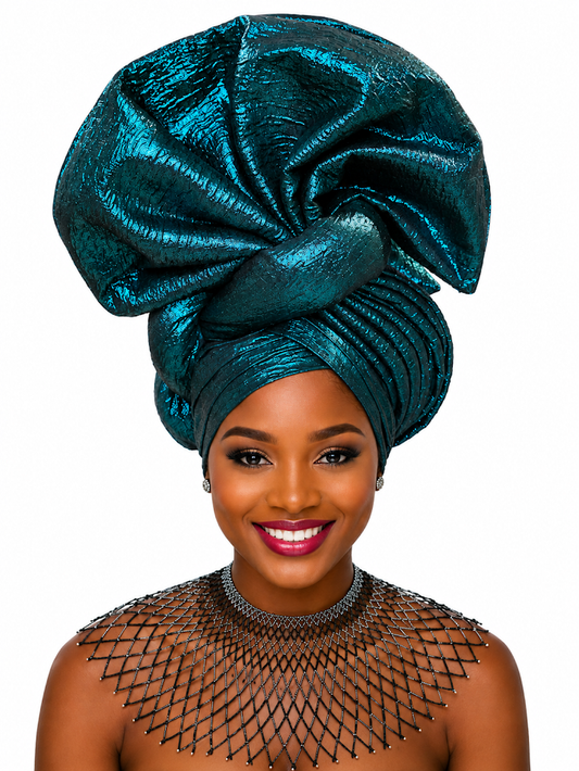 Elegant Free Size Hat Designed and Handmade by Silvia Kinjui Oisso - Dar-Es-Salaam, Tanzania