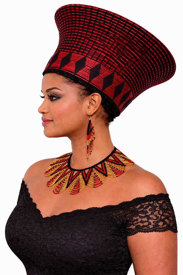 Zulu Hat Red & Black