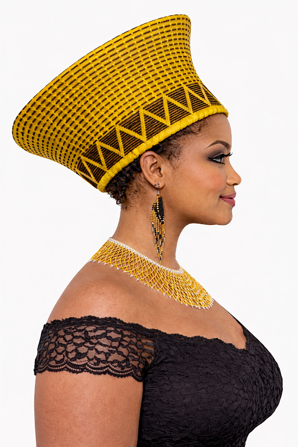 Zulu Hat Yellow & Black