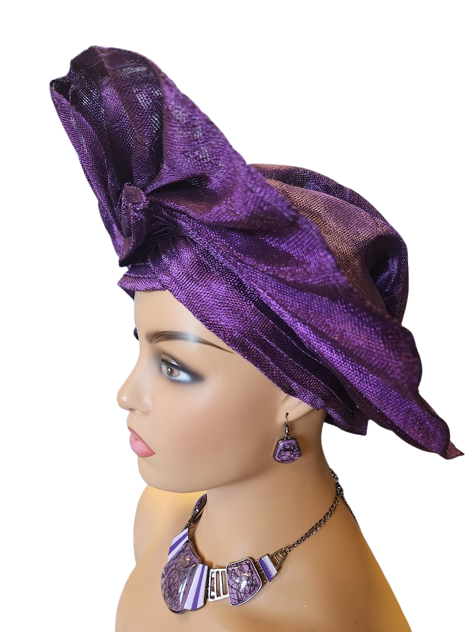Aso-Oke Head Tie - Free Size/Adjustable
