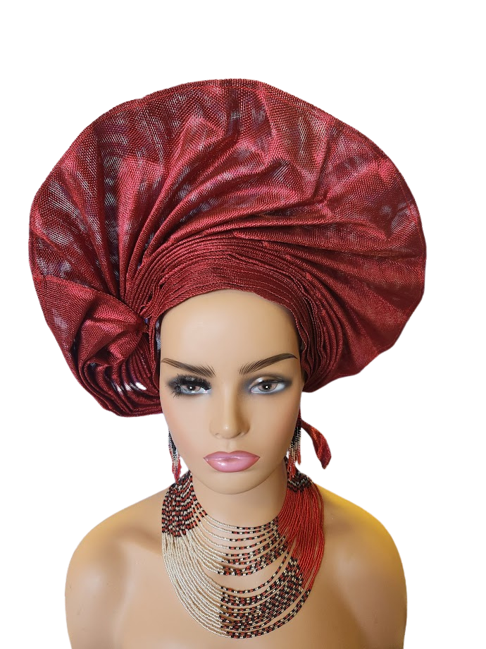 Aso-Oke - Headtie Free Size Adjustable