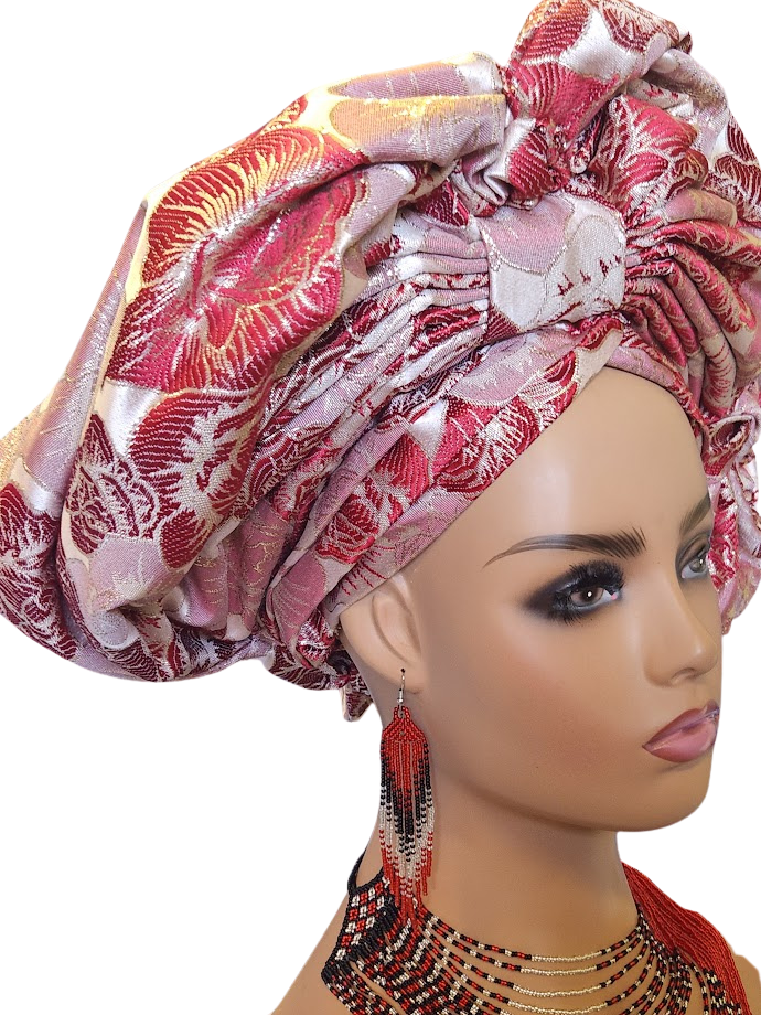 Aso-Oke Headrie - Free Size-Adjustable