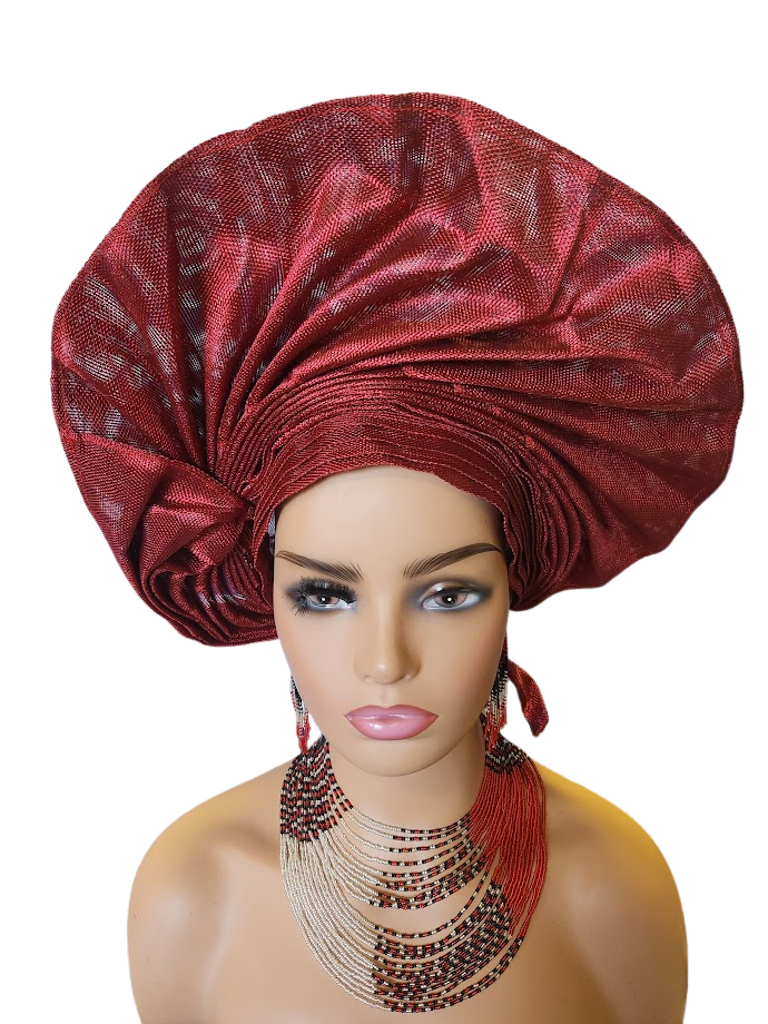 Aso-Oke - Headtie Free Size Adjustable