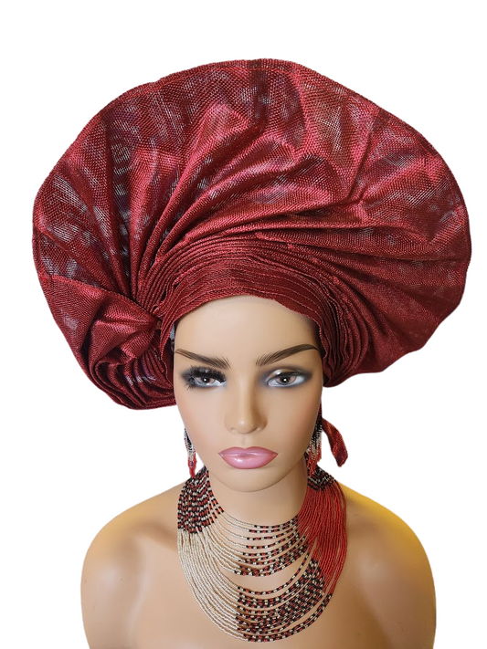 Aso-Oke - Headtie Free Size Adjustable