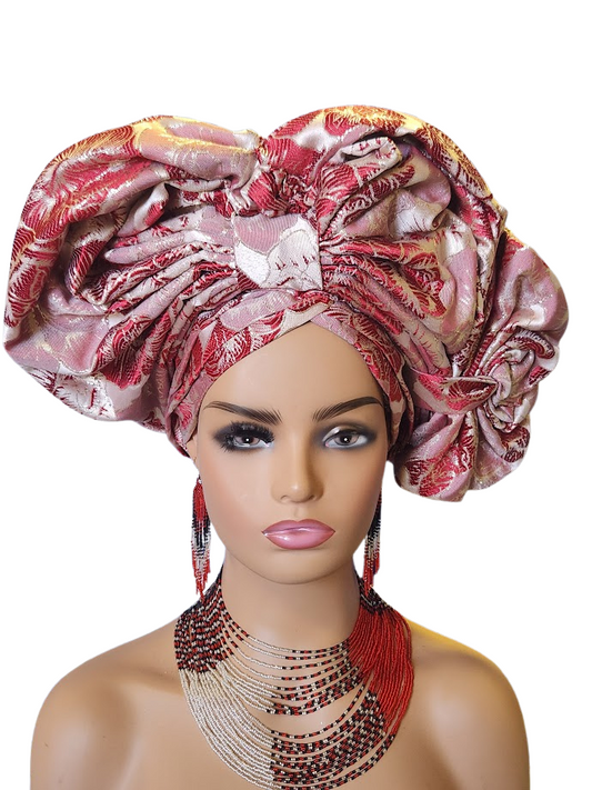 Aso-Oke Headrie - Free Size-Adjustable