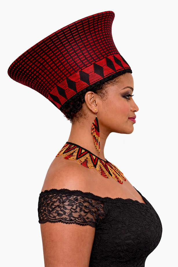 Zulu Hat Red & Black