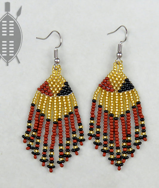 African Beaded Earrings short tassel