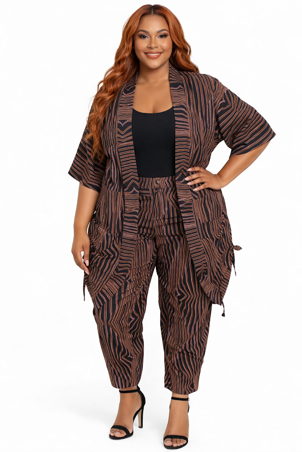 Handmade Ankara Capri Set - Ideal for a Warm Wear - L