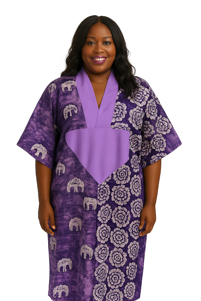 One-of-a-kind Long Batik Dress.