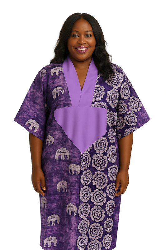 One-of-a-kind Long Batik Dress.