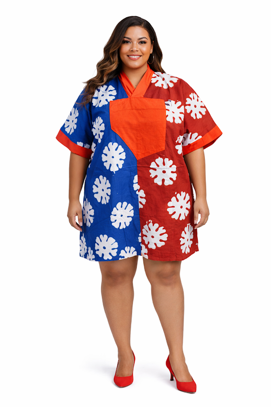 One-of-a-Kind Hand-Made Batik & Tailor-Made Short Dress