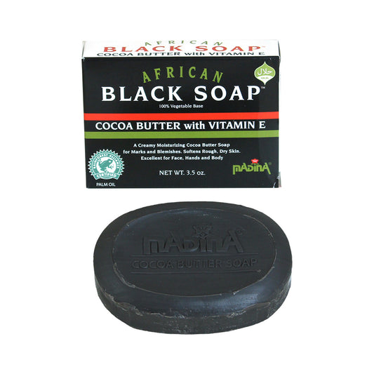 African Black Soap- Cocoa Butter with Vitamin E